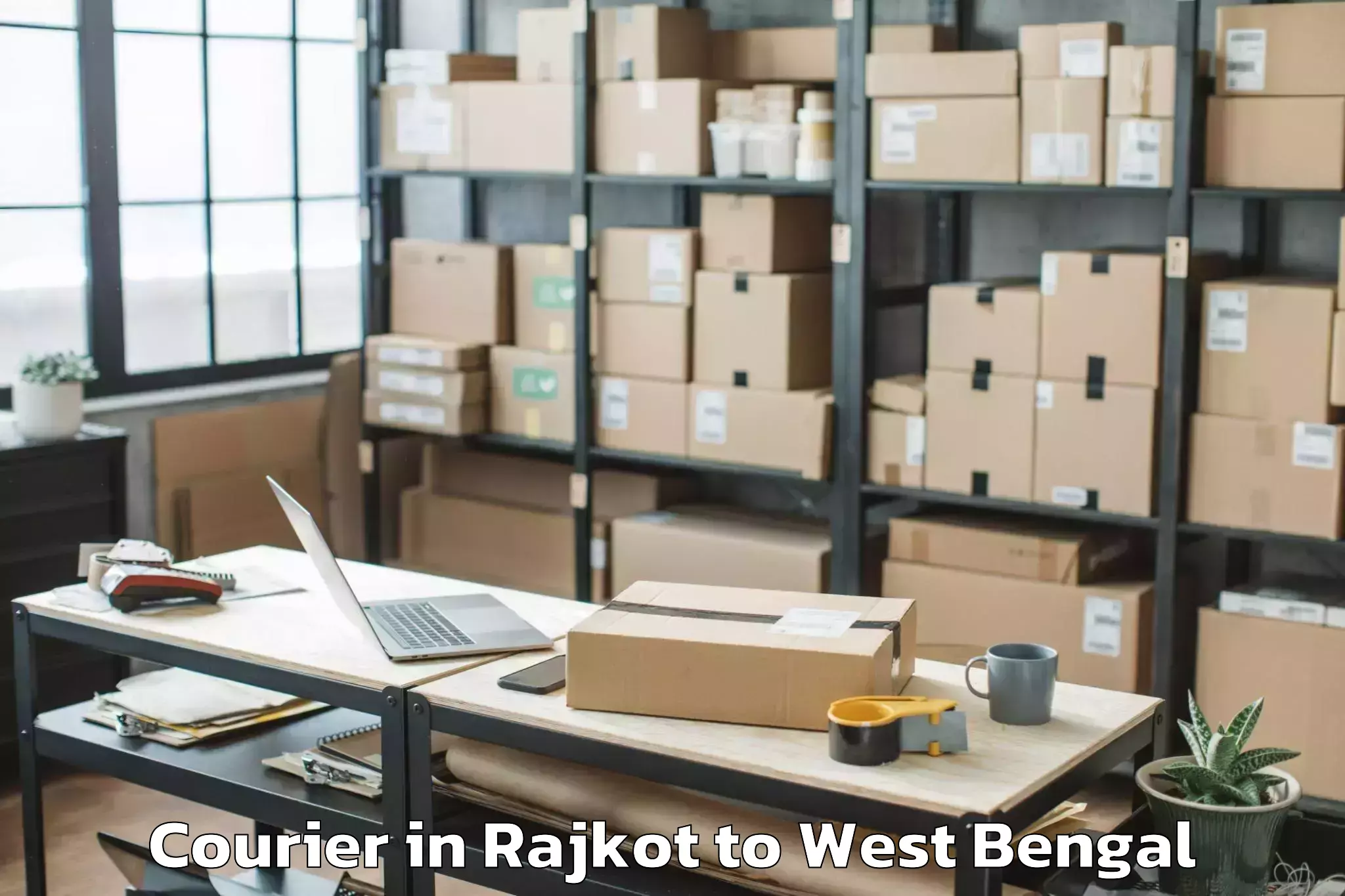 Quality Rajkot to Abhilashi University Barasat Courier